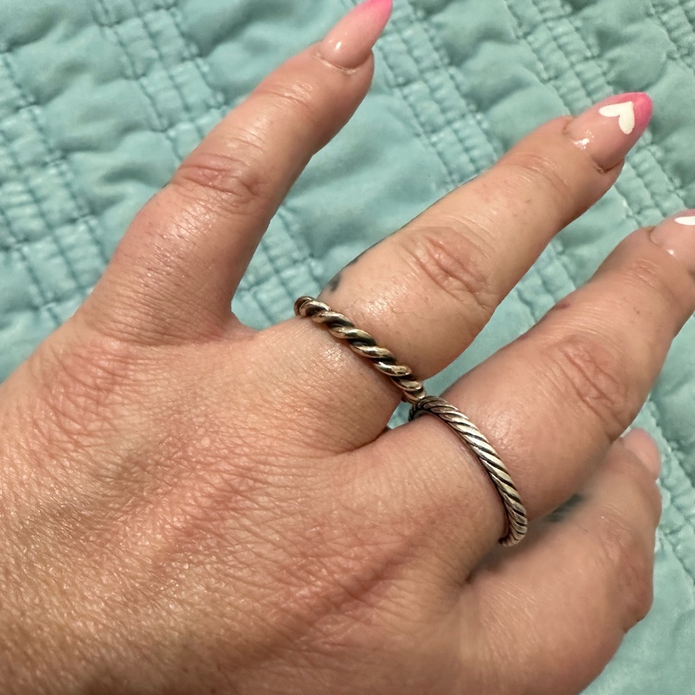 Silver ring. Size 6.5. 925. - Picture 3 of 4